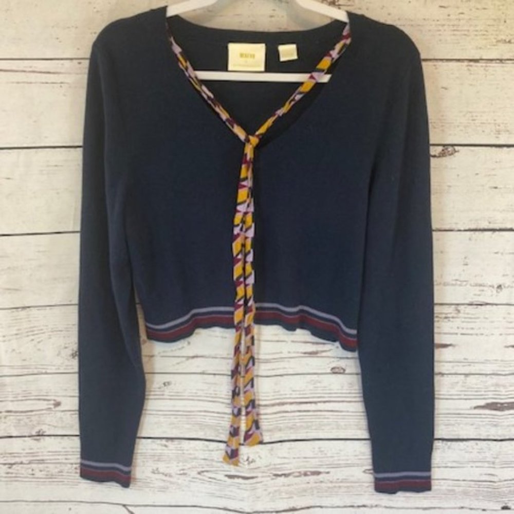 Maeve Loretta cropped tie neck sweater - Picture 4 of 9
